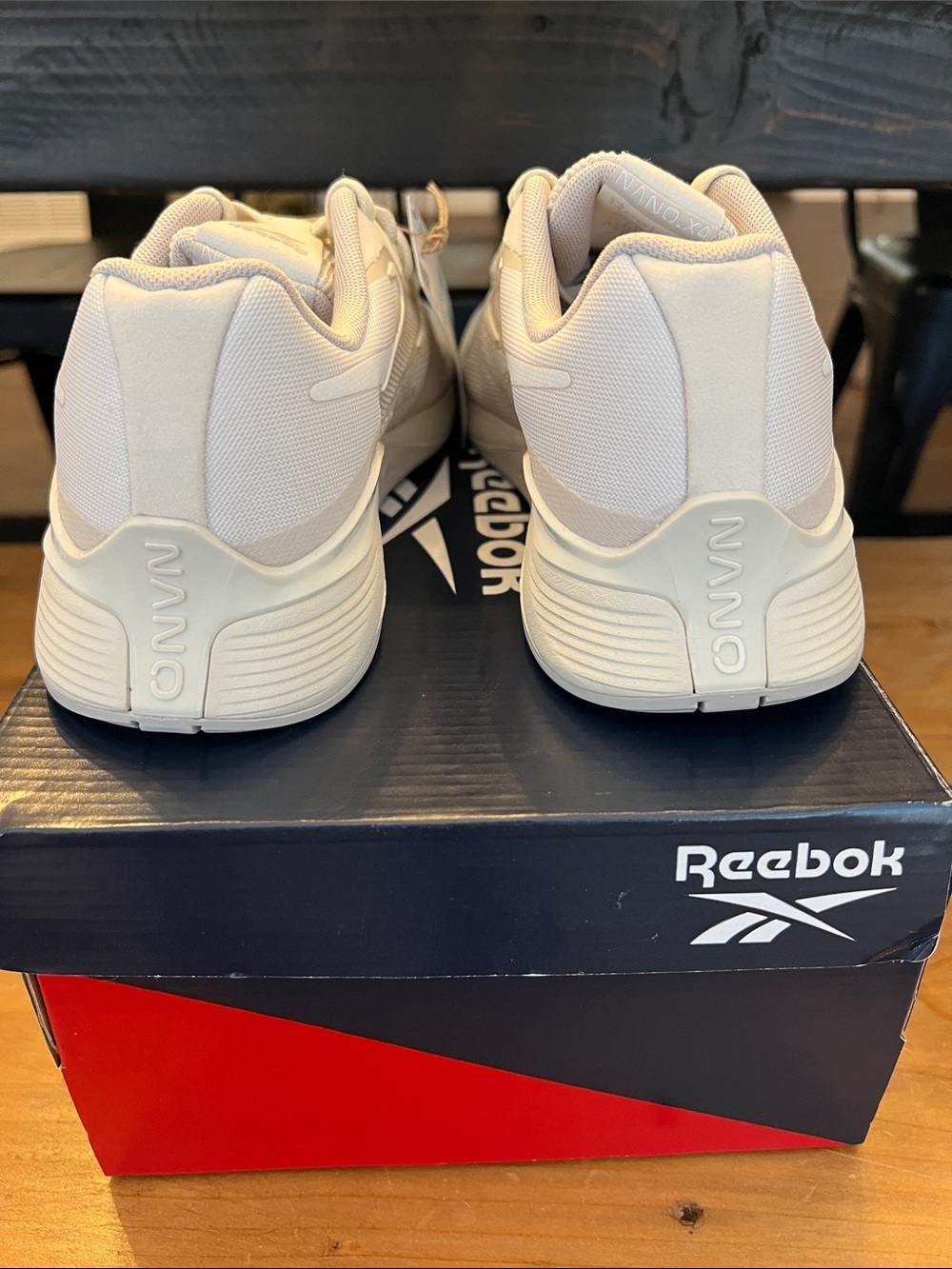 Reebok Women's Lightweight Knit Training Sneakers - Cream - Picture 3 of 4